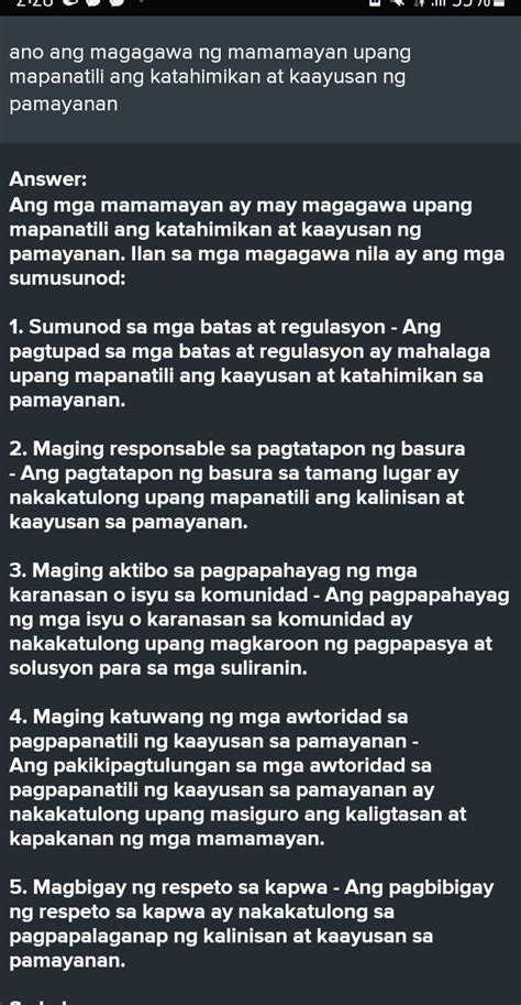 tinira sa ilog|Ano ang ginawa ng iyong pamayanan upang mapanatili ang.